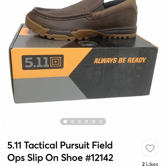 LEATHER 5.11 Tactical Pursuits Field Ops Slip Ons Size 7 Like New - Picture 10 of 10